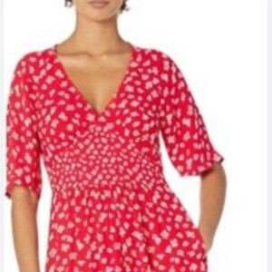 French Connection Fayola Drape Midi Tea Dress